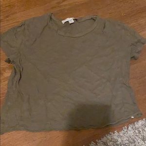 green cropped tee shirt (amour vert)